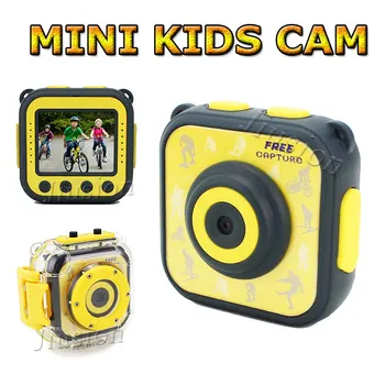 Mini HD Otrok Dejanje Digitalni Šport Kamere Vodotesno Ohišje Kolesarjenje Mikro Cam Video Snemalnik DV Otrok Otrok Darilo