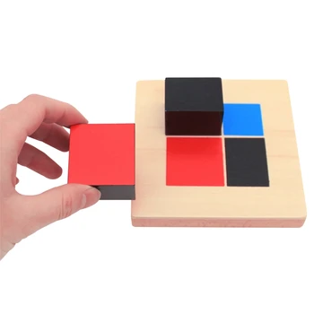 Otrok Montessori Zgodnjega Učenja Matematika Algebra Binomial Kocka Nastavite Lesena Igrača