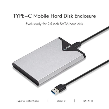 SSK, SATA, USB 3.0 Ohišje HDD 2.5 Inch Zunanji Trdi Disk Primeru Tipa C Vmesnik Visoke Hitrosti Mobil Trdi Disk Polje ONA-C310