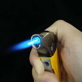 Cigar COHIBA Lažji Jet Plamen Prenosni Butan Baklo Vžigalnik s Udarec Mini Metal Cigaret Lighterr za Darilo Polje