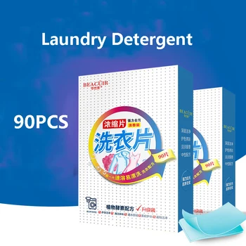 90PCS/Box Detergent za Perilo Čiščenje, Pranje Perila, Tablete, Prah, Dišeče Koncentrat Stanja Čistilni Material Detergent za Perilo