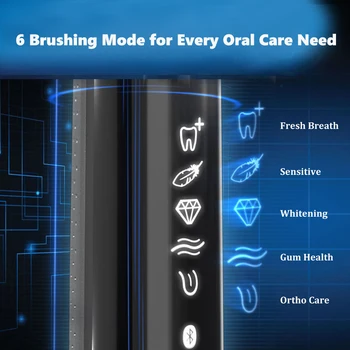 Ustni B Električni iBrush 9000 zobna ščetka 6 Način Position Detection Tehnologija Bluetooth Smart Obroč Vrhunsko Čiščenje ponovno Polnjenje