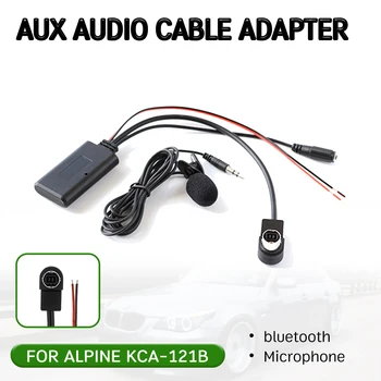 Bluetooth Aux Sprejemnik Kabel Adapter z mic za ALPINE KCA-121B za ALPSKO 9887/105/117/9855/305S 13 Pin Avdio Vodja Enote