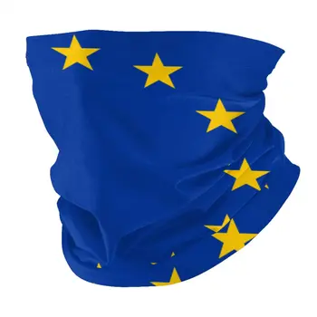 Evropske Unije Zastava Obraz Šal Z 2 Kos Filter Večnamenski Headscarf glavo jahanje masko