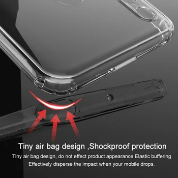 Imak Drobne zračne blazine Shockproof TPU Surround Hrbtni Pokrovček Za Huawei P30 P30 Lite P30 Pro Mehko Primeru s Strani Anti-skid