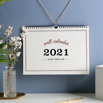 2021 Stenski Koledar Novo Leto Agende Načrtovalec Organizator Domači Pisarni Visi Vsak Dan Datum Urnik Papirja Opomba