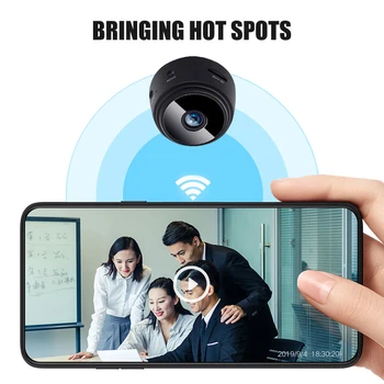 1080P/720P A9 Wifi IP Mini Night Vision Kamera Brezžična nadzorna Kamera Senzor Diktafon Kamere Home Security DVR