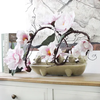Umetni Magnolija iz lateksa, orhideja, roža trsa ponaredek cvet veje poroko cvet niz velikih magnolija cvetje, Poročni Dekoracijo