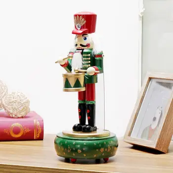 32 CM Lesene Nutcracker Vojak Igrača Music Box Božični Okraski Za Dom, Božični Okraski Darilo Figurice Miniature
