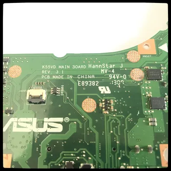 Prenosni računalnik z matično ploščo Za ASUS K55VD A55V R500V K55V A55VD REV.3.0/3.1 preizkušen dela original mainboard