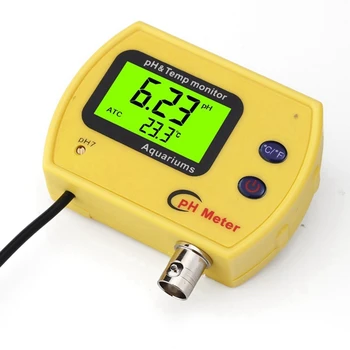 Online PH Monitor LCD Digitalni ph & TEMP Elektroda Analyzer Acidimeter Akvarij Hydroponics SPA Kakovosti Pitne Vode Monitor