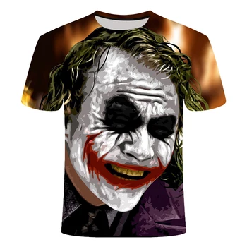 Horror Film Het Peni Pametno Klovn Joker 3D Tiskanja Tshirt Mannen/Vrouwen Hip Hop Ulične Tee t-shirt 90. letih Jongens Kul Kleding Ma