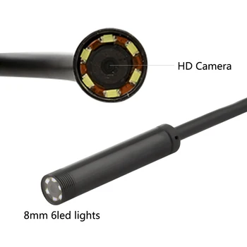 8 mm 1m 2m 3,5 m Wifi IOS Endoskop Fotoaparat Borescope IP67 Nepremočljiva Pregled Za Iphone Endoskop Android PC HD IP Kamere