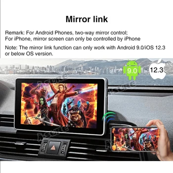 A-Prepričajte, Avto Video Vmesnik Za Android 9 4K Dekodiranje Polje GPS Brezplačno Daljinski upravljalnik Za Audi A3 A4 A5 A7 V2 V5 V7 WIFI 4G LTE SIM