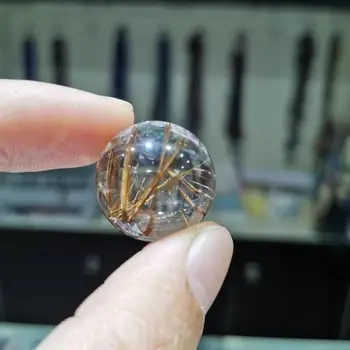 20 mm Naravnih majhne quartz cyrstal žogo Zlato rutilated quartz področje, za DIY