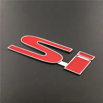 Avto Styling za SI Logotip Sprednja Maska Emblem Auto Telo, Nalepke, Značke, Dekoracijo za Honda Civic CRV Crosstour Odyssey Mesto Jade