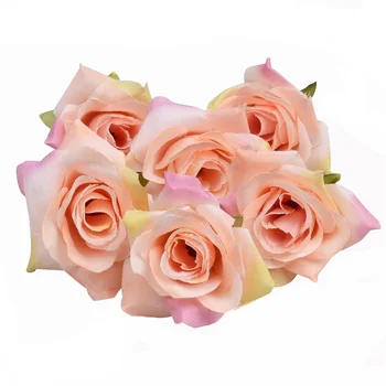 50pcs/veliko umetnih cvet 4 cm svile rose cvet glavo svate, dekoracijo doma DIY venec album obrti ponaredek cvet