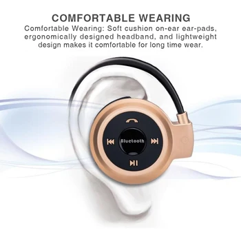 Mini 503 Bluetooth Brezžične Slušalke Ear Kavljem Nad Uho Slušalke Vratu Visi Slušalkami z Mikrofonom za Šport, ki Teče TELOVADNICI