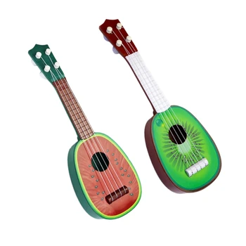 Baby otroška Izobraževalne Glasbila Igrače Kitaro na Debelo Sadje Kitara Mini Lahko Igrajo Ukulele
