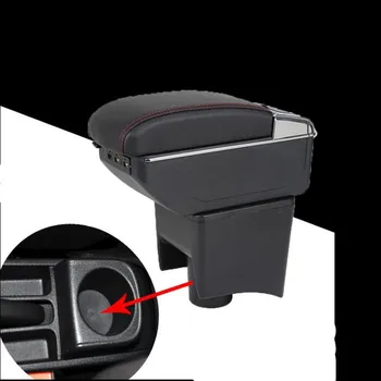 Avto Armrest Primeru Za VW Volkswagen Polo 2011-2018 Armrest Osrednji Trgovina Vsebina Škatla za Shranjevanje S Skodelico Imetnika Pepelnik