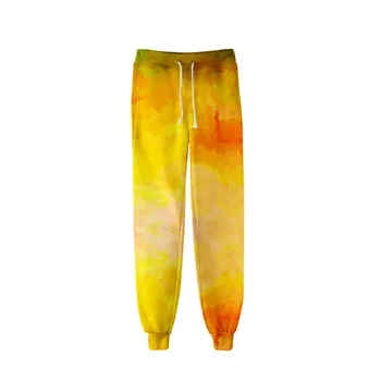 Neon Tie Dye joggers visoko pasu dolgo vrečasta hlače ženske sweatpants ohlapne hlače do leta 2020 jeseni, pozimi ulične oblačila