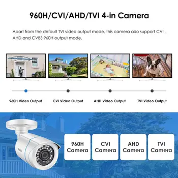 ZOSI HD 1080P 2MP AHD Analognih CCTV Varnostne Kamere z Neprepustna za Zunanji Video Nadzor IR Nočno Vizijo Ulica