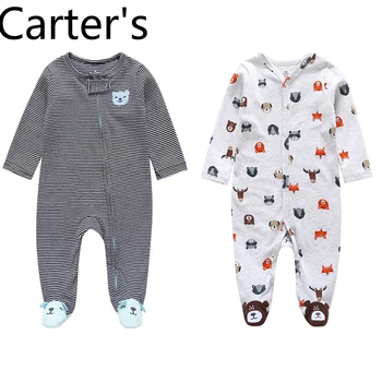 Carter je Jeseni dolgo sleeved eno-delni baby boy plima romper 24-mesečna Deklica Oblačila Newborn Baby Oblačila novonastalih Fant Dojencek Dekliška