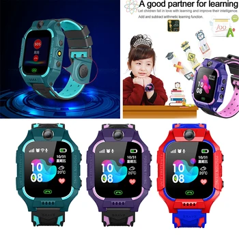 Smartwatch 2020 Z6 Q19 Otrok LBS Lokator Gledanje Zaslona na Dotik Tracker SOS Otroci je Pametno Gledati Nepremočljiva 2G Kartice SIM GPS