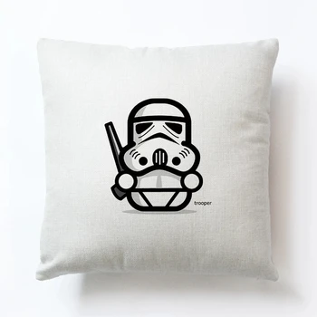 Star Wars Master Yoda Darth Vader Stormtrooper Risanka Perilo, Prevleke Anime Slika Igrače Kvadratnih Pillowcas Blazino Kritje Primera