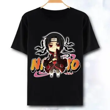 Naruto T-Shirt Modna Oblačila Anime Kratek Rokav T Shirt Itachi Uchiha Sasuke Cosplay Tshirt Vrh