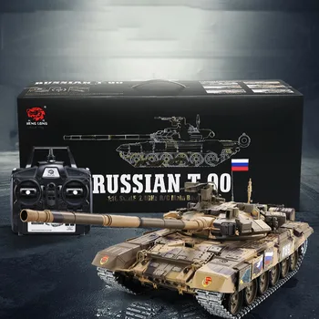 1:16 Ruske T90 Glavni Bojni Tank 2.4 G Daljinski Upravljalnik Model Tank Z Zvokom Dim Streljanje Učinek-Kovinski Ultimate Edition Rusija