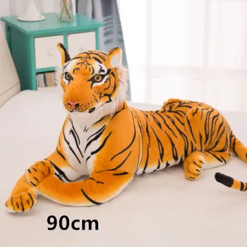 30-90 cm Velik Nagnjeni Big Simulacije Živali, Žive Veren Fant Velik Tiger, Lev, Leopard Mehki Pliš Lutka Plišaste Igrače