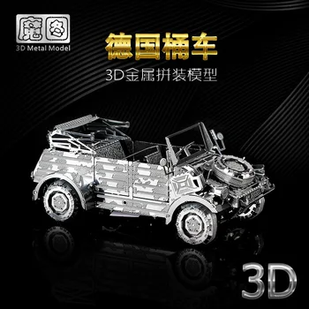 HK NANYUAN 3D Kovinski Model Komplet Nemčiji VW82 KUBELWAGEN Avto Skupščine Model DIY 3D Laser Cut Model Sestavljanke Igrače za Boy model