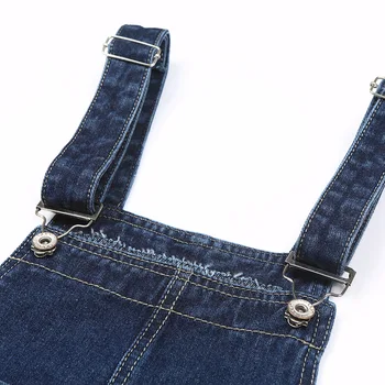2020 Pomlad Jesen Suspender Krilo Jeans Ženske Poletje Priložnostne Ulične Trak Denim Krila Obleka z Žepi Modri Kombinezon