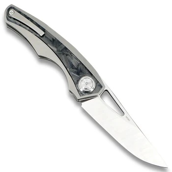 TWOSUN noži M390 rezilo zložljiva Žepni Nož taktično Nož za kampiranje na prostem Preživetje orodje EOS Titanium Sprednja Hitra, Odprta TS186