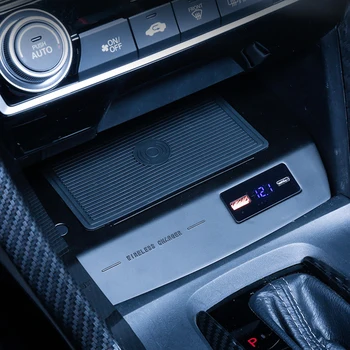 15W avto brezžični polnilnik za Honda Civic 2016 2017 2018 2019 QI telefon polnilnik brezžično polnjenje telefona držalo za pribor