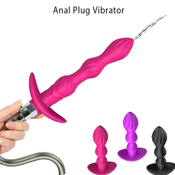 Novo Vibratorji za Ženske, Analne Kroglice Butt Plug Vibrator za Moške & Ženske G Spot Stimulacijo Ščegetavčka Čiščenje Sex Igrače za Ženske