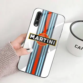KPUSAGRT Martini racing Telefon Primeru Kaljeno Steklo Za Huawei P30 P20 P10 lite čast, 7A, 8 X 9 10 mate 20 Pro
