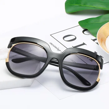 2019 Nova Edinstvena Oblikovalec Sončna Očala Ženske Gradient Objektiv Modno Osebnost Očala Rdeča Črna Očala Gafas De Sol Mujer
