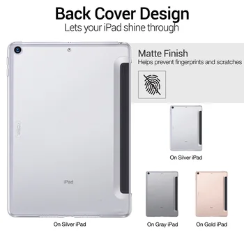 ESR Ohišje za iPad Mini 5 2019 7 Gen 7. 10.2 Jasno, Težko Tekmo Tipkovnico Smart Cover Pregleden Nazaj za iPad mini5 7.9 2019 Primeru