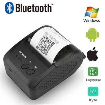 Zjiang Prenosni POS Mini 58mm Brezžična tehnologija Bluetooth Toplotne Prejemu Bill Vozovnice Tiskalnik USB Vrata za Android, iOS, Windows EU NAS Plug