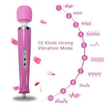 Wirsless Močan Čarobno Palico, Big USB AV Vibratorji Massager G Spot Masaža Palico Klitoris Stimulator Vibrator Sex Igrače za Ženske