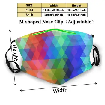 Povzetek Mozaik Brezhibno Vzorec Z Barvnim Rhombus. Geometrijske Ozadju Proti Prahu Masko Stroj Filter Za Večkratno Uporabo