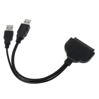 USB 3.0, da SATA3 22Pin Podatkov Napajalni Kabel Adapter Pretvornik za HDD 2.5 Inch Hard Disk Disk Voznik