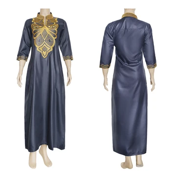 MD Dashiki Afriške Obleke Za Ženske Plus Velikost tam kaftan Bazin Riche Vezenje Dashiki Oblačila Ženska Maxi Obleko Muslimanskih Abayas