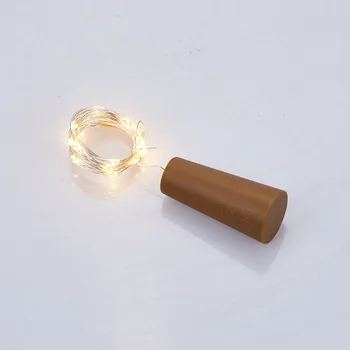 2pcs 20LED Baterije Garland Steklenice Osvetlitev LED Tinsel Plute Luči Božič Bakreno Garland Žice Niz Festoon LED Luči