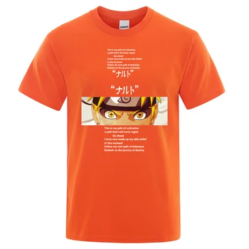 Naruto Majica s kratkimi rokavi Moški Harajuku Japonski Anime Kul T-shirt Priložnostne Vrhovi Kratkimi Mens Tshirt O-Neck Top Majice Tees Ulične