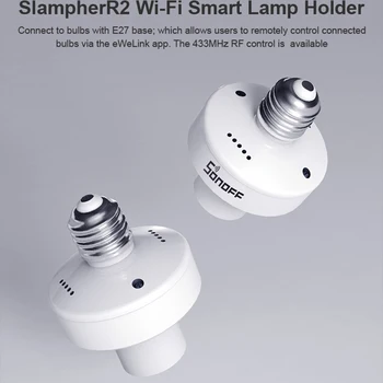 Novo SONOFF Slampher R2 Žarnice Držalo E27 WiFi Brezžično Smart Lahka Imetnik Podpira Glasovni Nadzor Časovna Funkcija