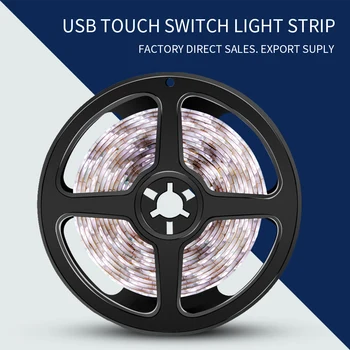 LEADLY USB LED Trakovi Luči možnost zatemnitve Svetlobe LED Trak 2835 LED Trak Luči Pomnilnik LED Trakovi Luči Z Dotikom Za Domačo Razsvetljavo