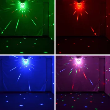 360 Gibljive Glave Žarek RGB DMX LED Čarobno Kristalno Kroglo Laserska Lučka Luč Disco Doma DJ Party Kažejo, Projektor Fazi Učinek Luči